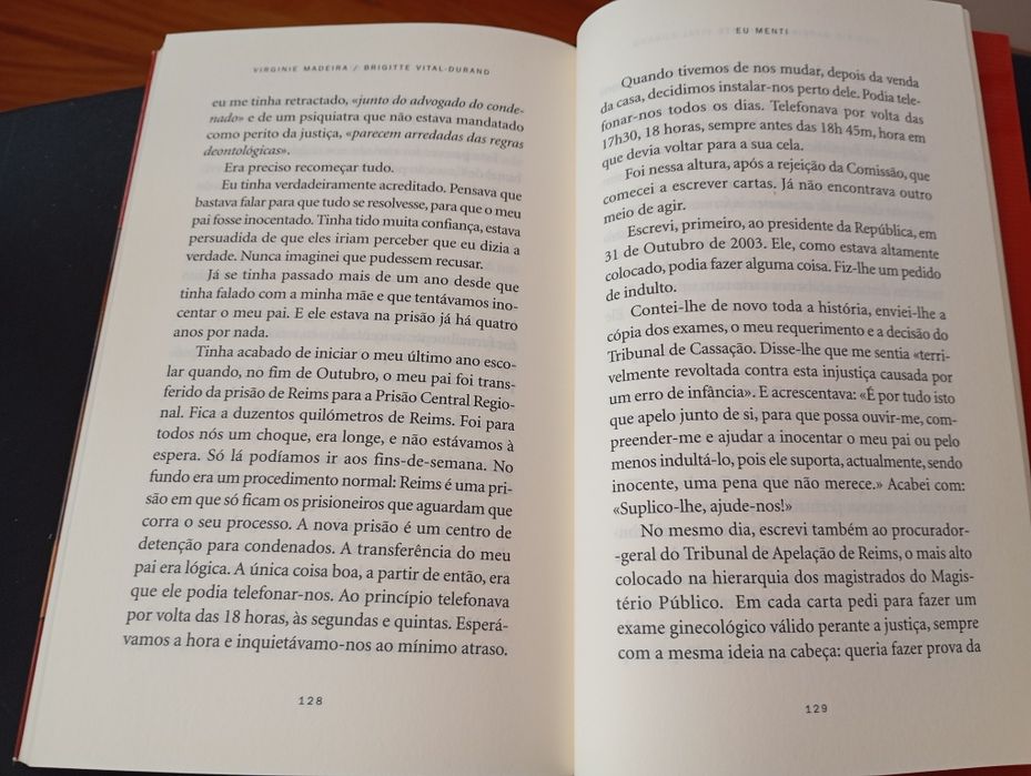 Livro " Eu menti"