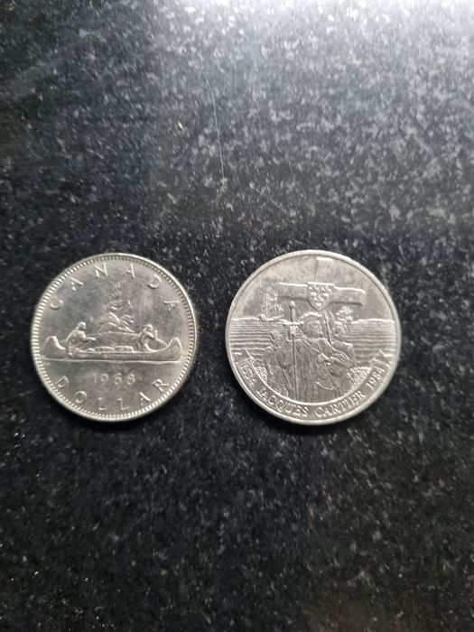 Moneta 1 dolar Canada 2 szt. 1968 i 1984