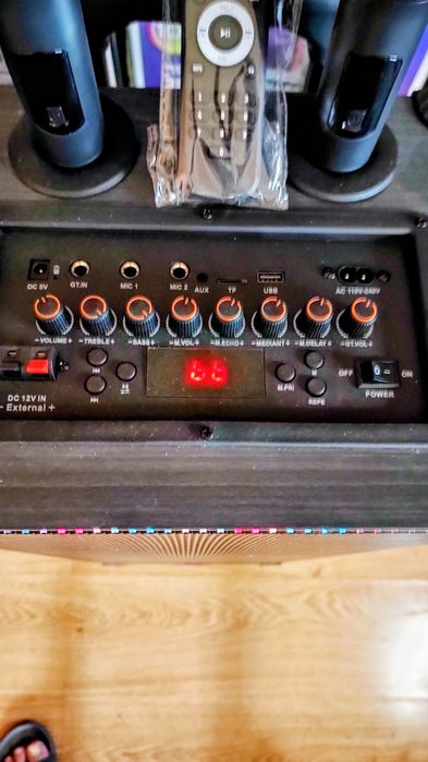 Караоке акустика SinG-90(Bluetooth,SD,USB,FM,ДУ)2микрофона