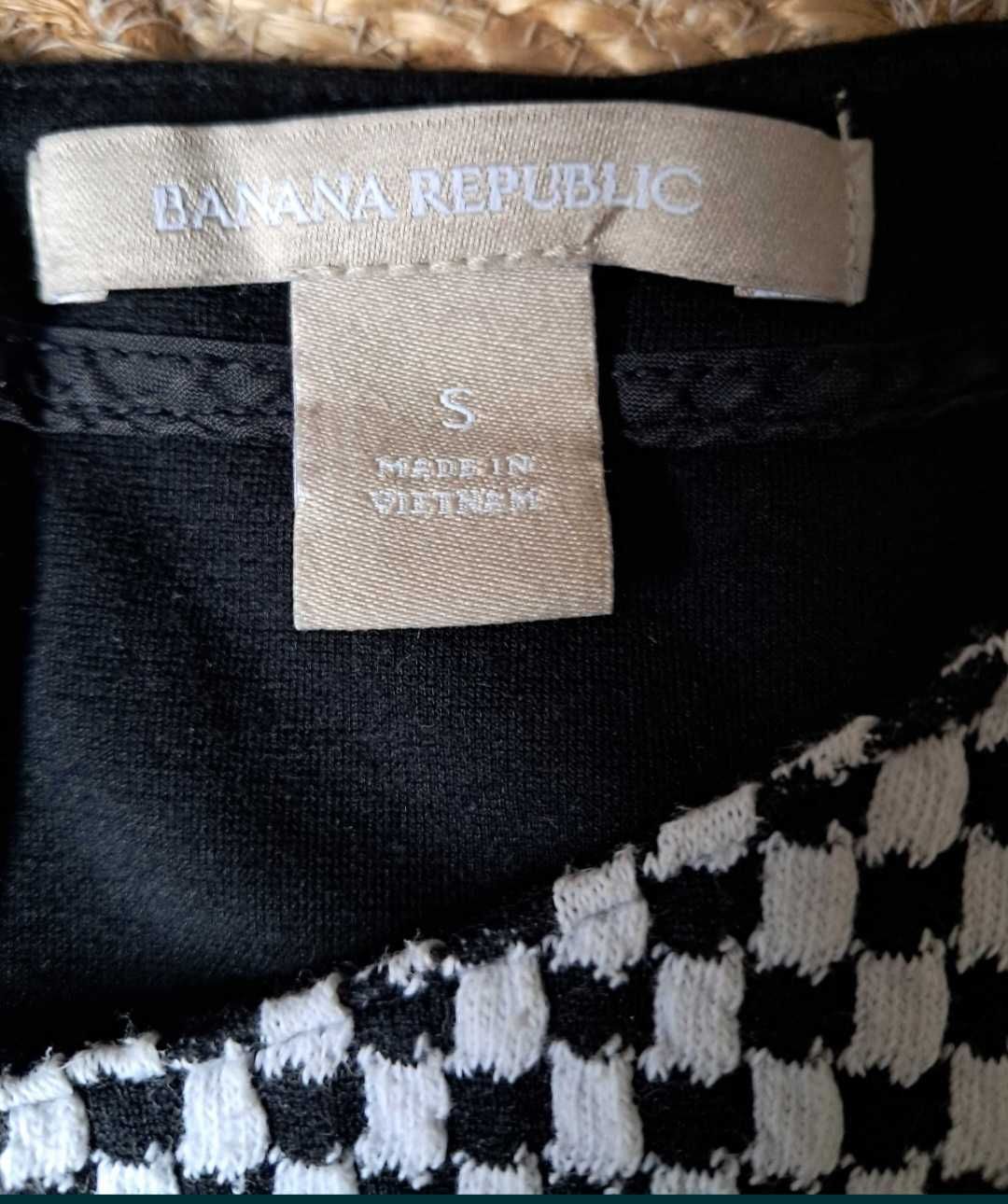 Banana Republic black and white bluzka r. S