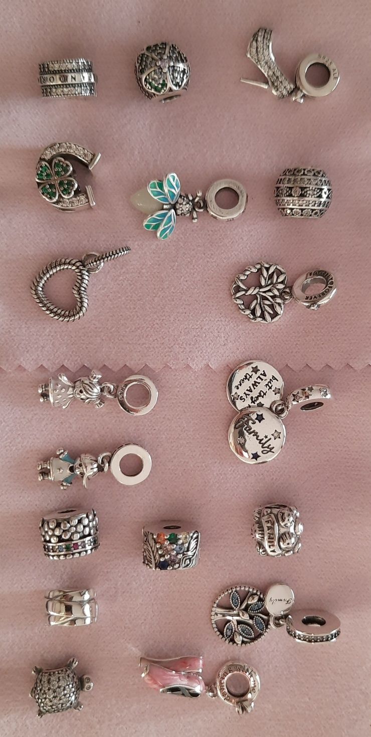 Pulseiras, Charms e Anéis em prata esterlina