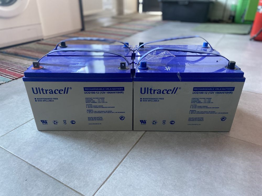 Акумулятор гелевий Ultracell UCG100-12 GEL 12V 100 Ah батарея для ДБЖ