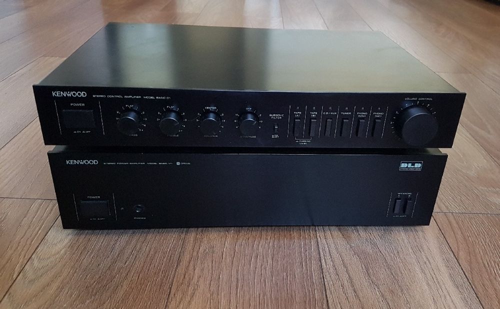 Zestaw Kenwood C1 preamp Kenwood M1 końcówka mocy