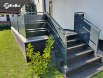 Balustrada SOLID Zewnętrzna Tarasowa Barierka Nowoczesna taras balkon