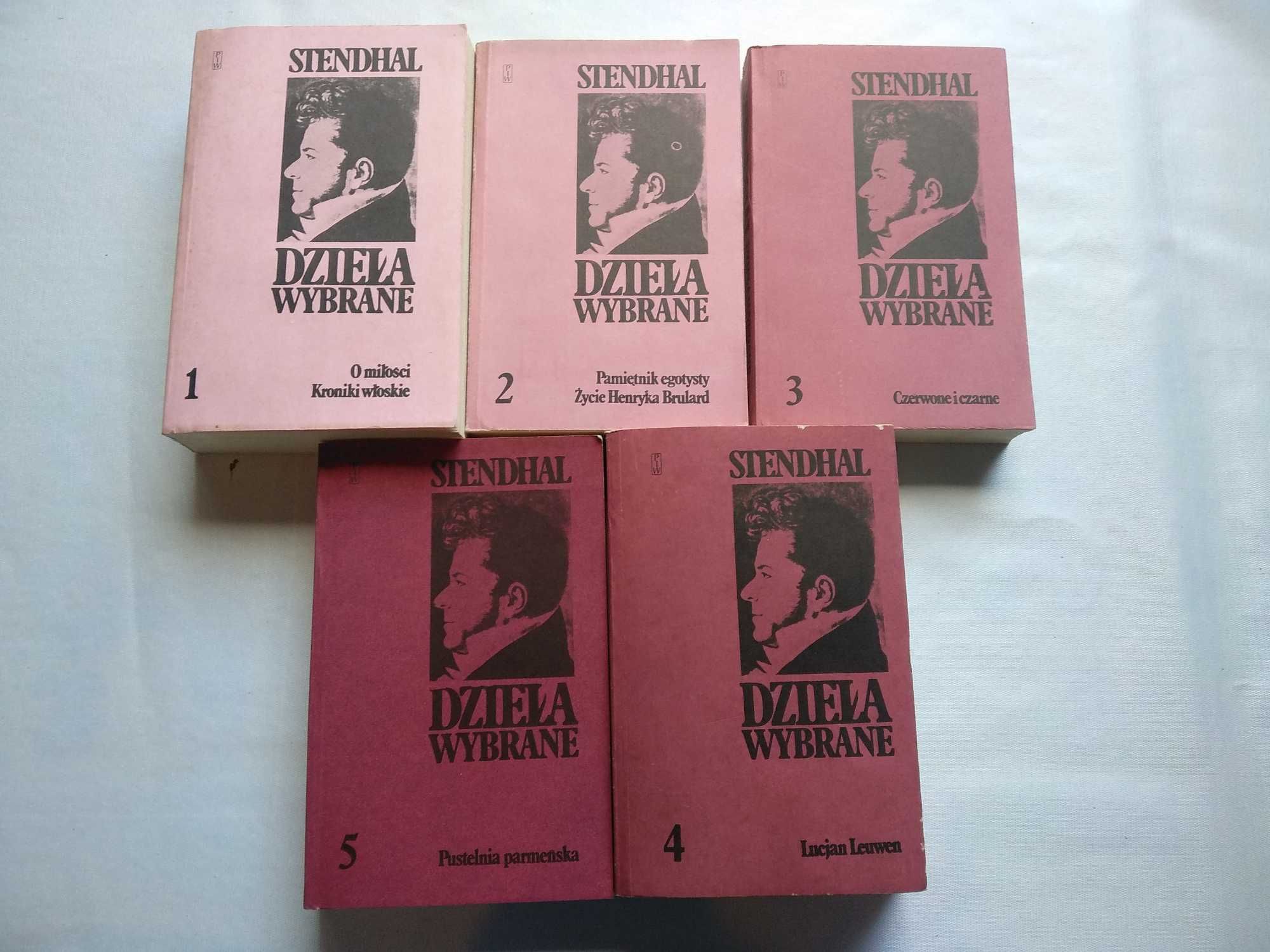 Stendhal "Dzieła wybrane" Pięć tomów