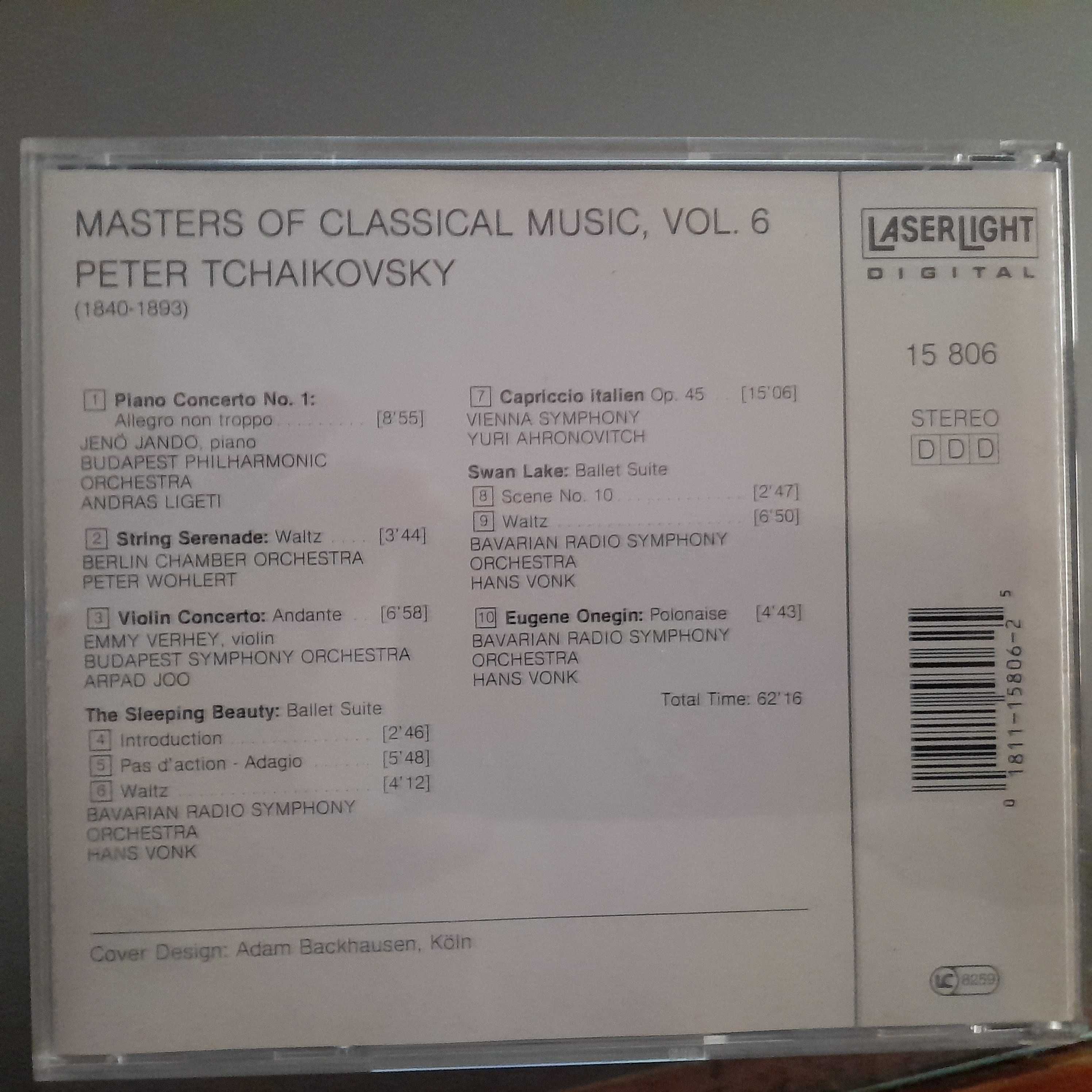 CD Original Masters Of Classical Music, Vol.6: Tchaikovsky
