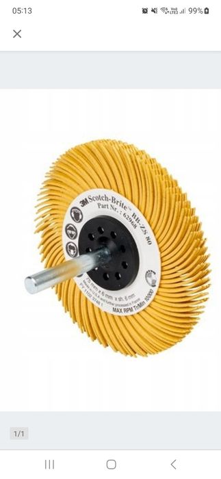 Szczotki 3M Scotch-brite BB-ZS fi 75 mm gr 80