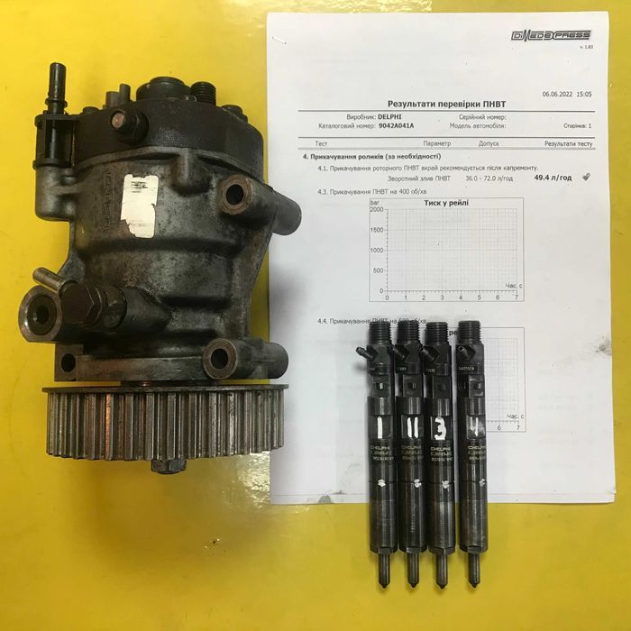 Б/у форсунка DELPHI Renault Megane Clio Modus1.5 EJBR05102D-8200815416