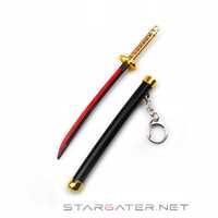 Okrągły miecz samurajski Katana | Metal | 15 cm | Brelok | Bleach