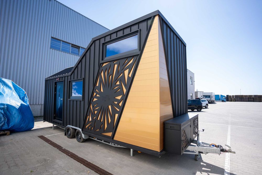Tiny House - domek wykonany w wysokim standardzie.