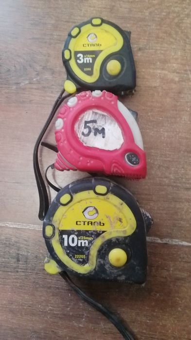 Рулетка строительная 3м, 5м