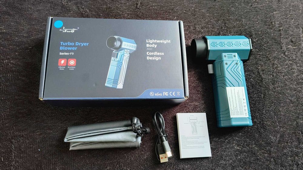 Турбовентилятор посилений, сила повітря 450g, с функцією павербанка