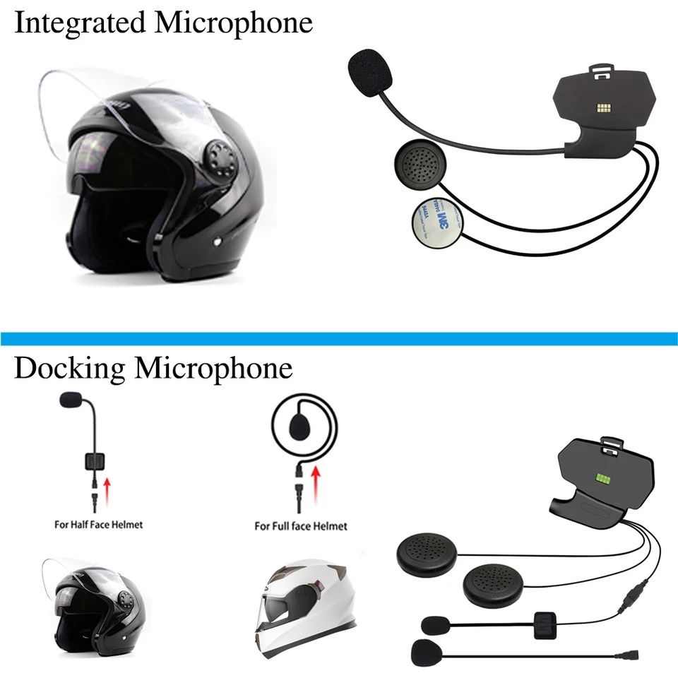 Intercomunicador Bluetooth interfone capacete moto telemóvel