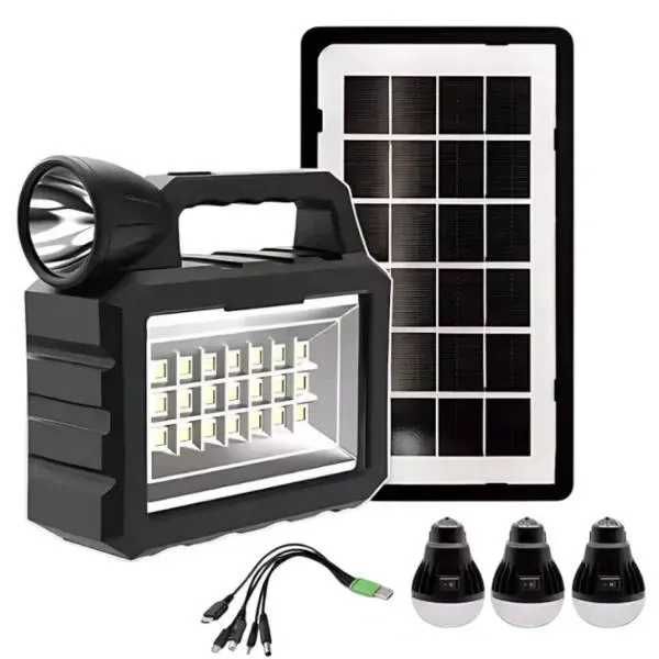 Ліхтар Cclamp CL-28  Сонячна станція + PowerBank + 3 LED лампи.
