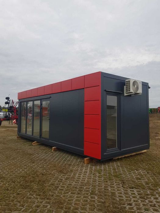 Pawilon kontener biurowy 8x3m – dostępny od ręki!