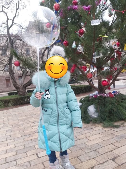 Зимова куртка пальто для дівчинки
