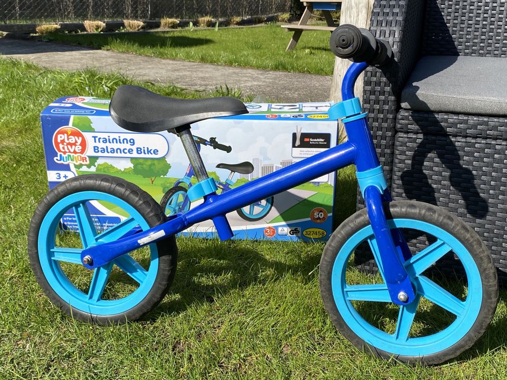 Playtive rowerek biegowy chłopięcy Lidl karton