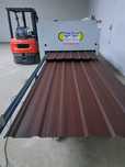 Dwie Linnie produkcyjne blachy trapezowej T 18 i T7