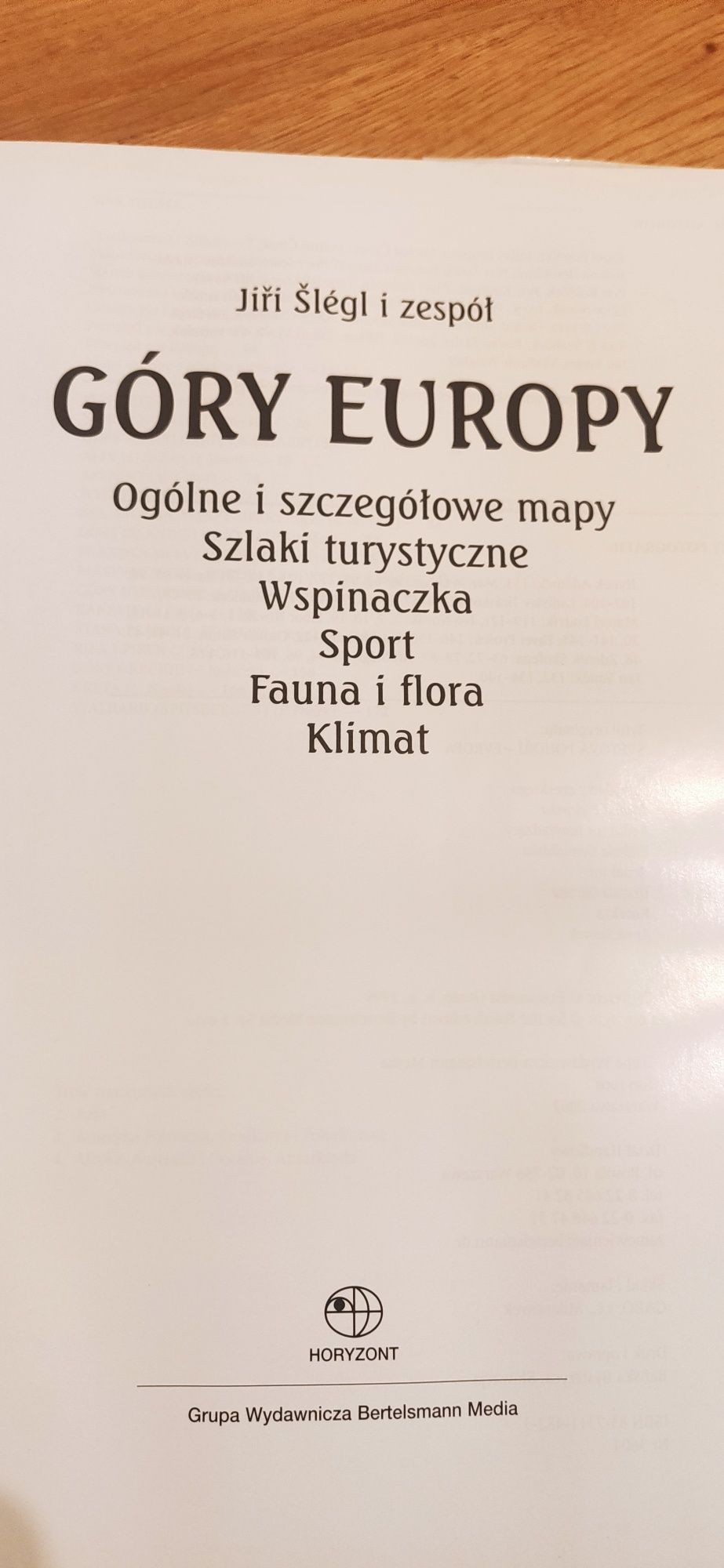 Góry Europy album mapy szlaki turystyczne przewodnik wspinaczka