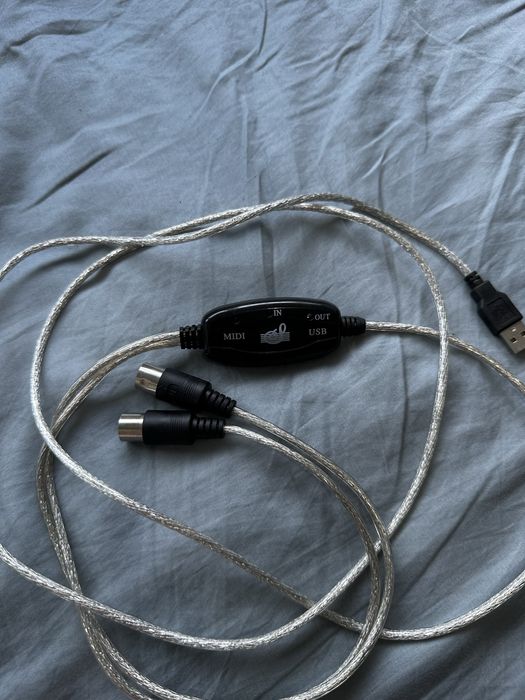 Cabo Conversor MIDI para USB – Plug & Play