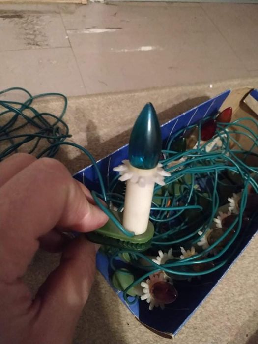 Lampki choinkowe prl, bombki gratis real foto