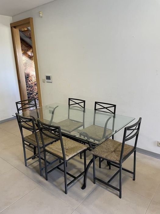 Mesa de vidro cozinha