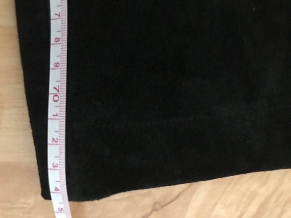 Czarne damskie spodnie ze skóry, skórzane, rozm 44, na podszewce.