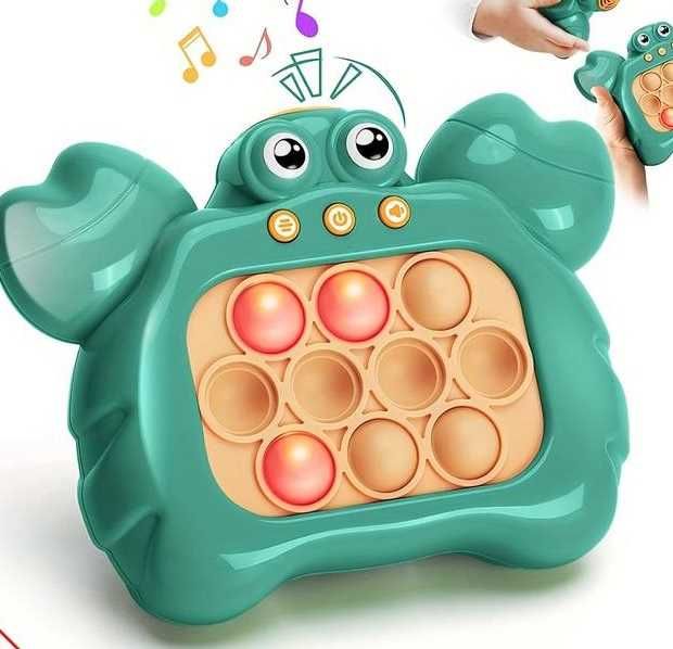 POP IT sensoryczna gra antystresowa zabawka Z KRABEM NA PREZENT