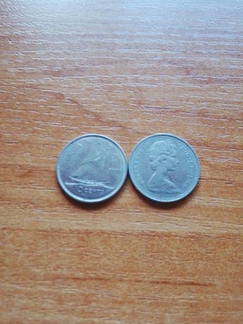 Moneta 10 centa 1973/77(2sztuki)