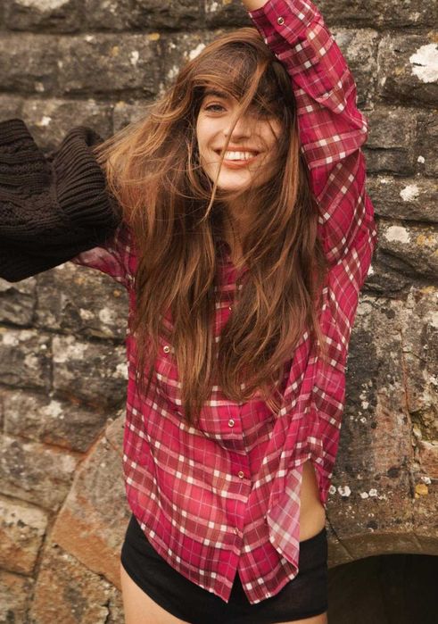 Жіноча сорочка Zara червона бордова святкова р М