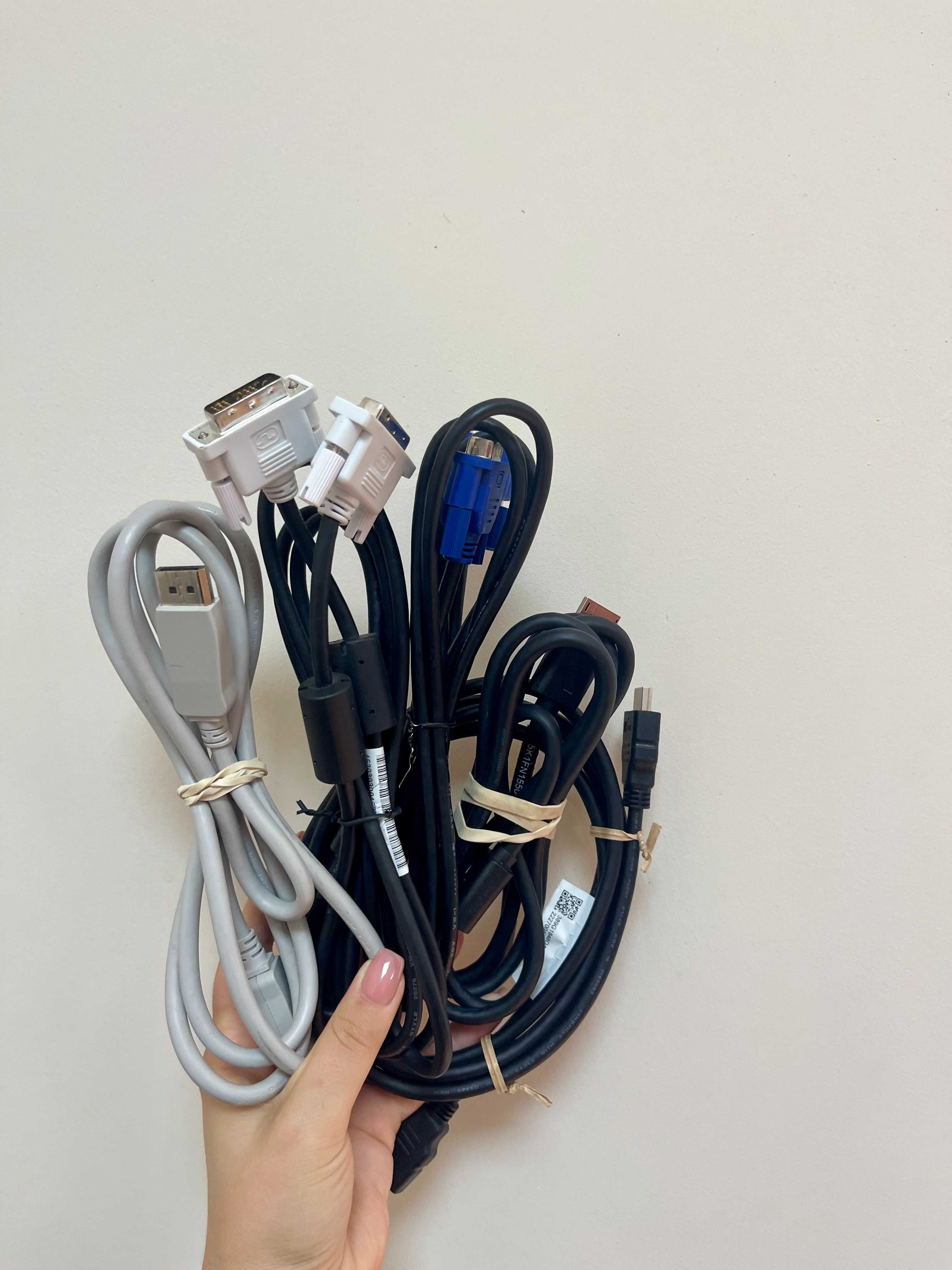 Оригінальний кабель/DVI/VGA/DisplayPort/HDMI/2 - pin/Нові/Вживані