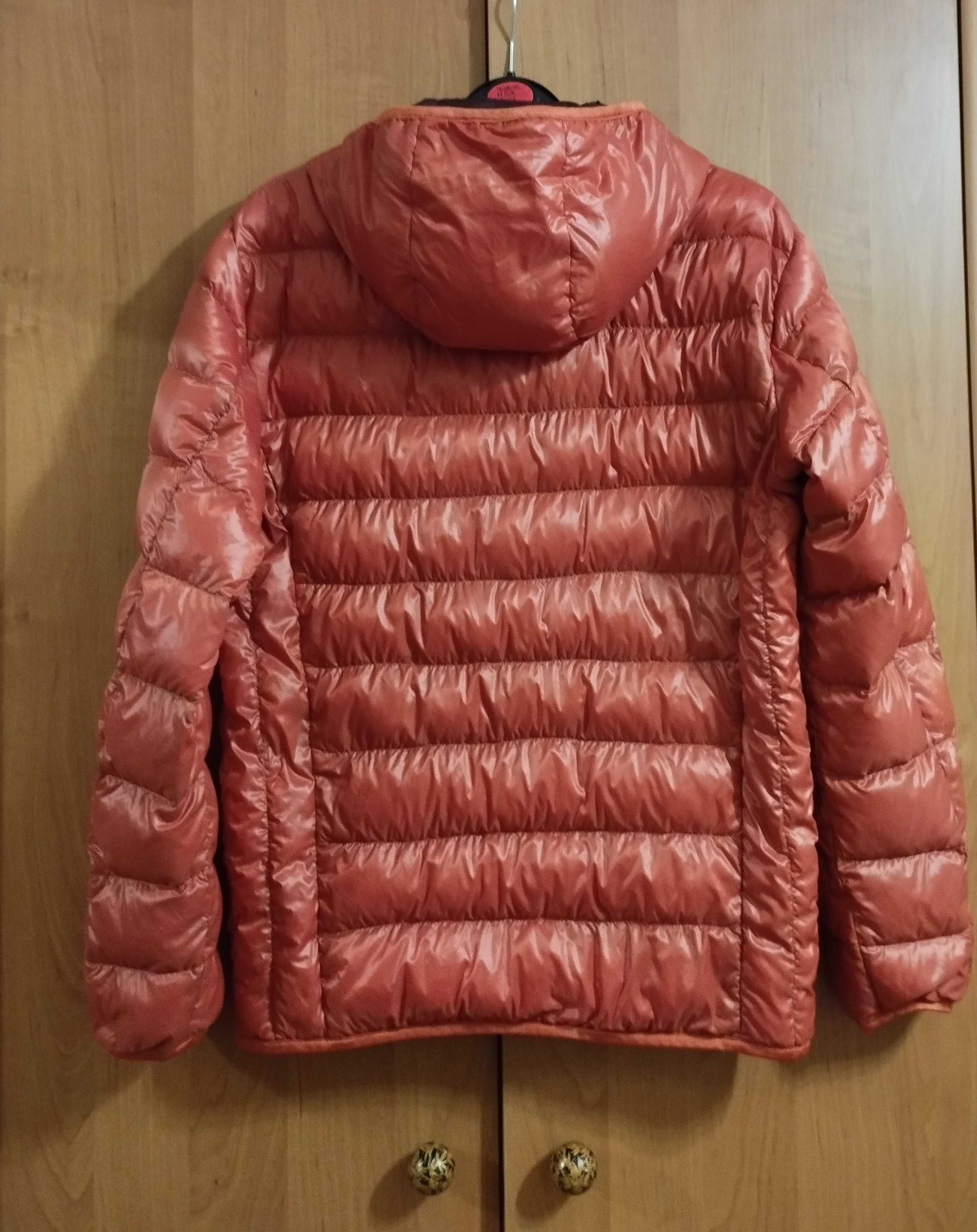 Оригинальный ультралегкий пуховик uniqlo коралловый S/XS