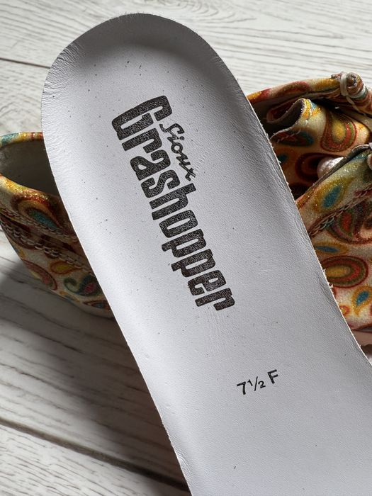 Buty Sioux Grasshopper – wzór paisley delikatny brokatowy połysk