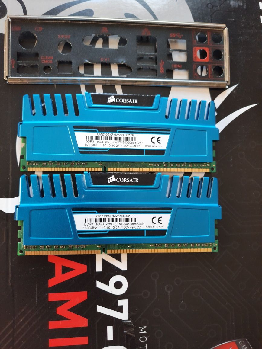 Комплект для ПК. MSI Z97-G45 GAMING; INTEL i5-4690k; ОЗП- 16Гб DDR3.