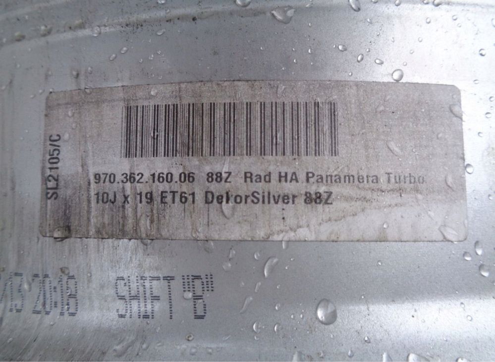 Felga aluminiowa Porsche OE 10.0" x 19" 5x130