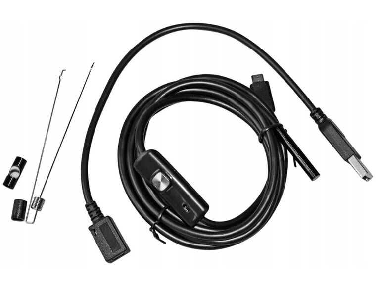 KAMERA ENDOSKOP inapekcyjna 5M 3w1 PC telefonu android Full HD sztywny