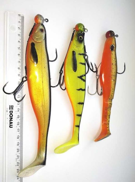 Duże przynęty gumowe Westin i Quantum z dozbrojkami