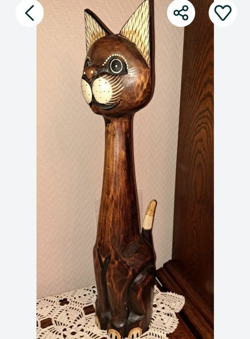 Kot duży drewno egzotyczne