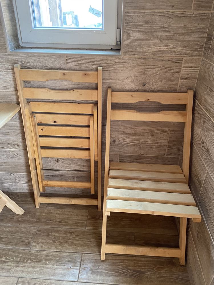 Деревянный набор стол + стулья (4 шт)