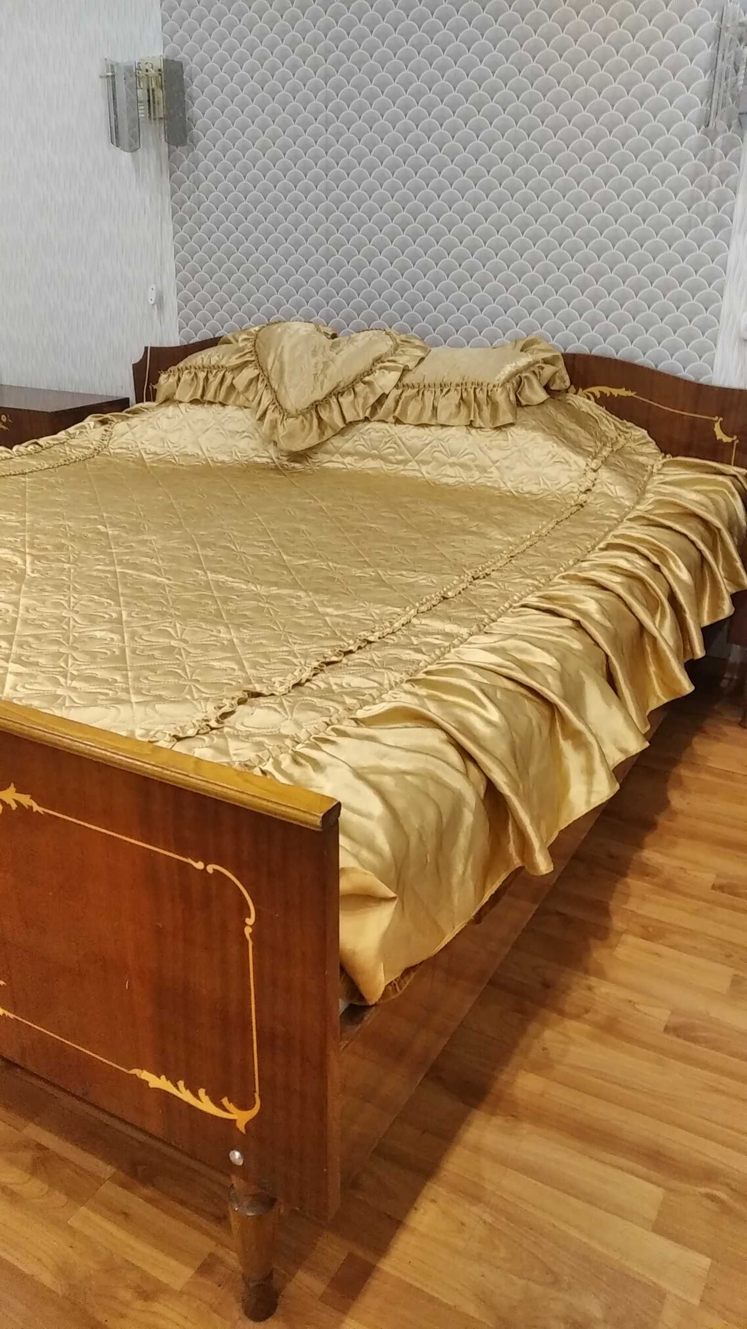 Покрывало золото на любой размер кровати
