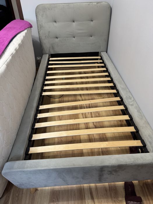 Łóżko 90x200 kolor szary