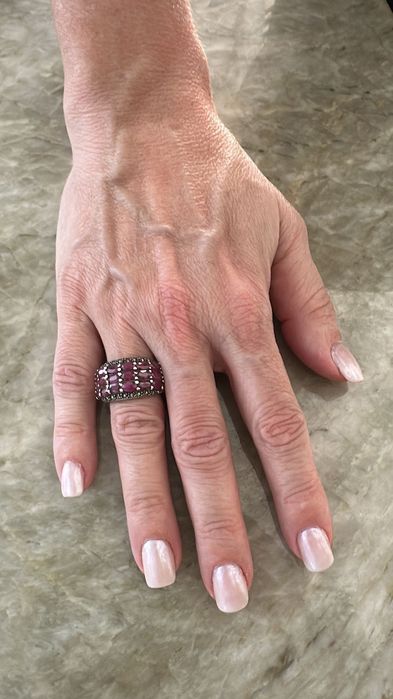 Anel Turco de PRATA 925 com pedra natural