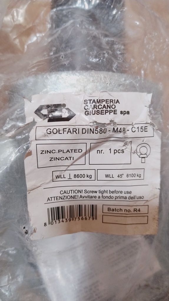 Śruba z uchem M48