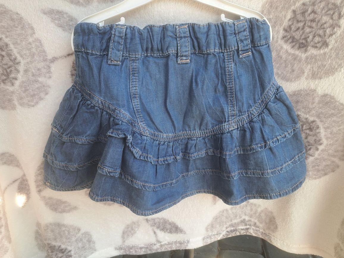 Jeansowa spódniczka rozmiar z metki 128 Zara Kids