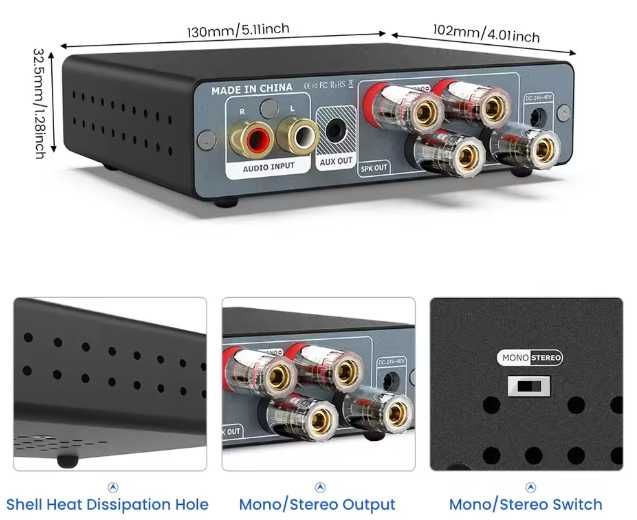 Amplificador AIYIMA A07 MAX 2x300W