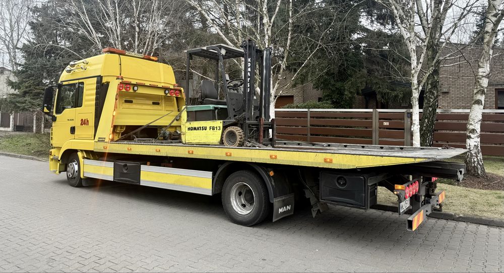 Pomoc drogowa, autolaweta, transport maszyn