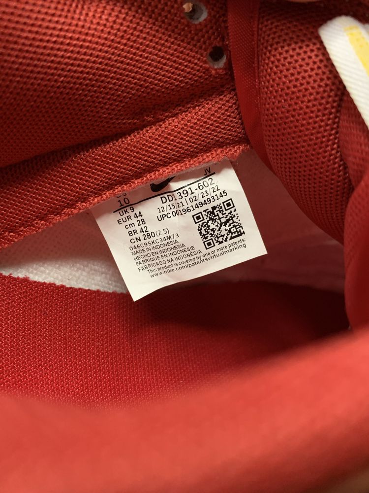 Оригінал Nike Dunk Low USC Gym Red DD1391-602 | Нові | Розмір 44