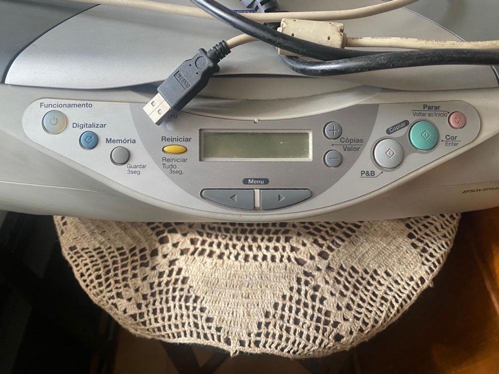 Impressora multifuncoes scanner epson cx3200 cabo alimentacao e dados