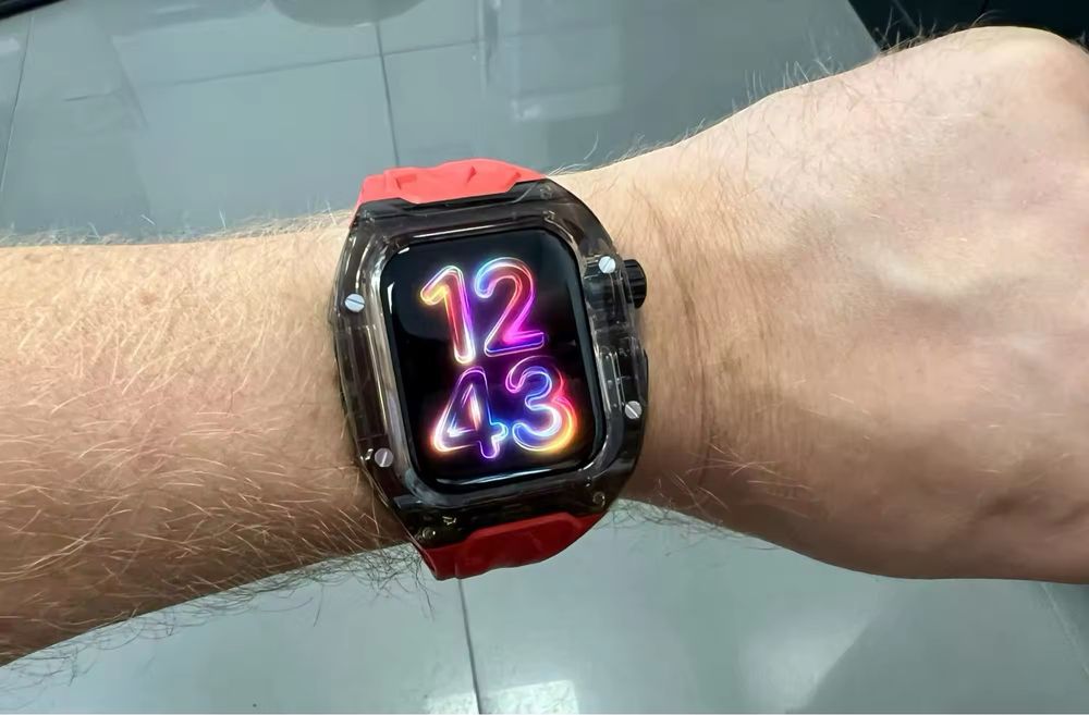 Чехол кейс защитный с ремешком для apple watch 44/45