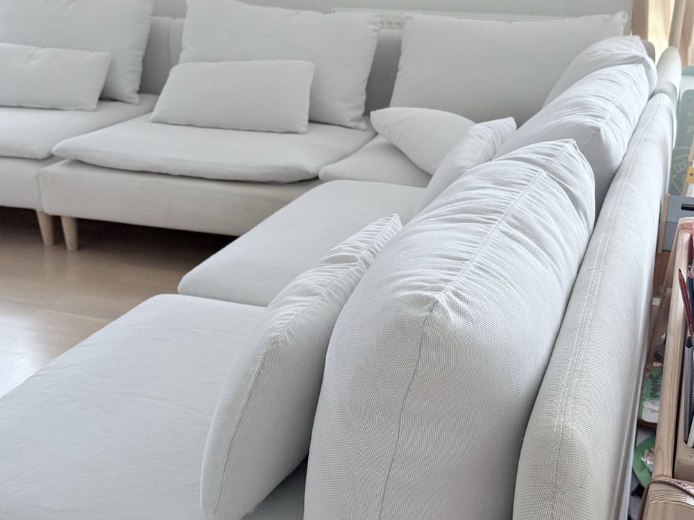 Sofa narożna Ikea Soderhamn 6 osobowa Finnsta biały